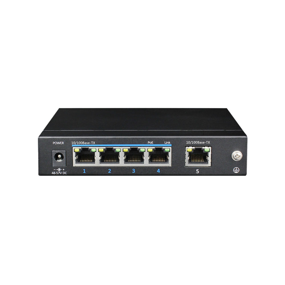 UGC4550001 UTEPO KIT- Switch UTEPO PoE de 5 puertos Fast Ethernet  4 puertos PoE  60W