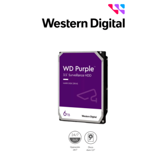 WDC1490024 WESTERN DIGITAL  WESTERN DIGITAL WD64PURZ - Disco Duro de 6 TB Purple/ Esp