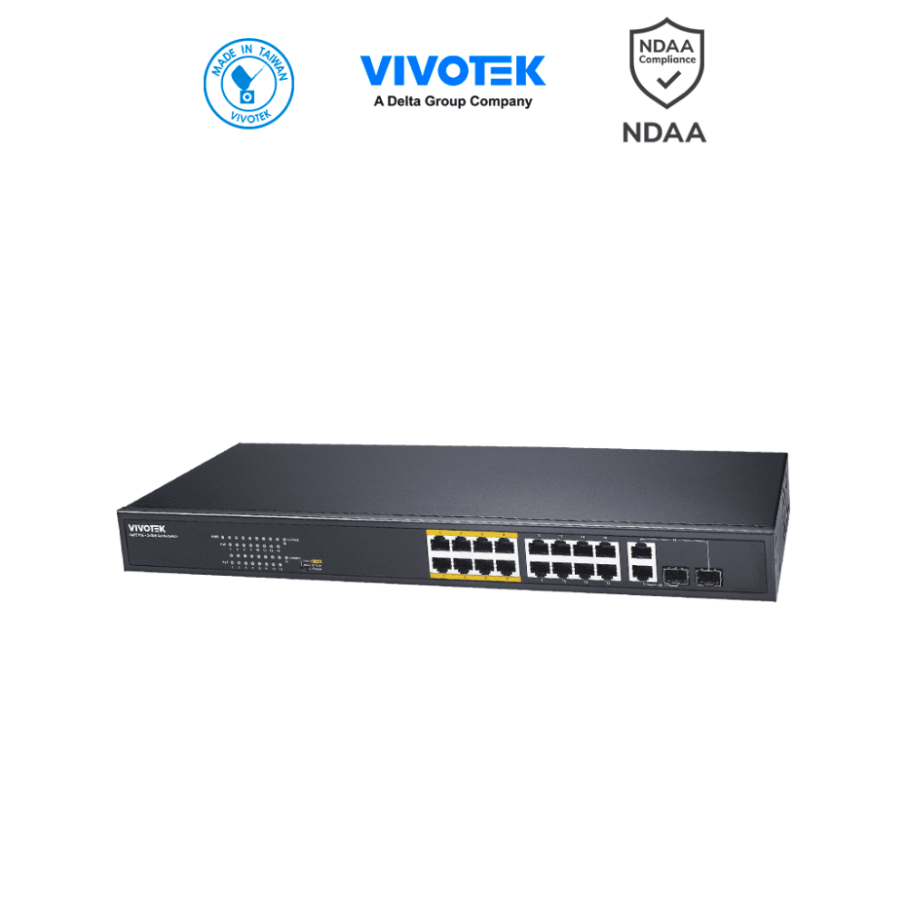 VIV3720008 VIVOTEK  VIVOTEK AW-FGT-180F-250 - Switch PoE no administrable con 16 puer
