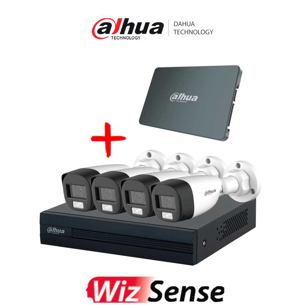 DHT0350035 DAHUA DAHUA KIT/XVR1B04-I-SSD512G4HFW-IL-A - Kit Iluminacin Dual de 4 Cana